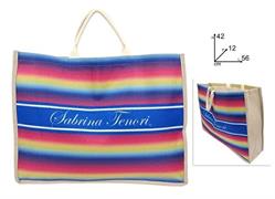 BORSA MARE CM.56x42 S-TENORI JUTA MULTICOLOR   24 $