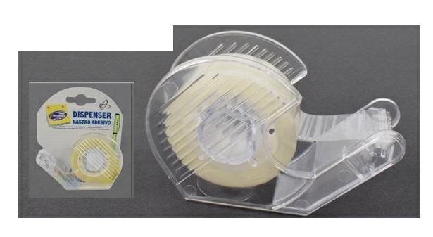 CANC NASTRO ADESIVO 'CHIOCCIOLA' C/DISPENSER 144 $  -MIN 6   TRASPARENTE
