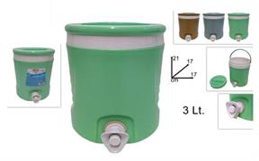 BOTTIGLIA LT. 3,00 CM.21 C/RUBINETTO     18 $      3/COLORI