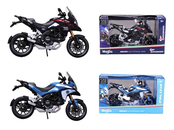 MOTO D-CAS 1/12 'DUCATI MULTISTRADA' POL/CAR 12 $  MAISTO      SCATOLA-M