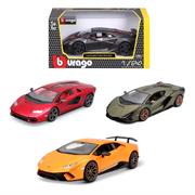 AUTO D-CAS 1/24 'LAMBORGHINI COLLECTION' 3/ASS 6 E    BURAGO   SCATOLA-M