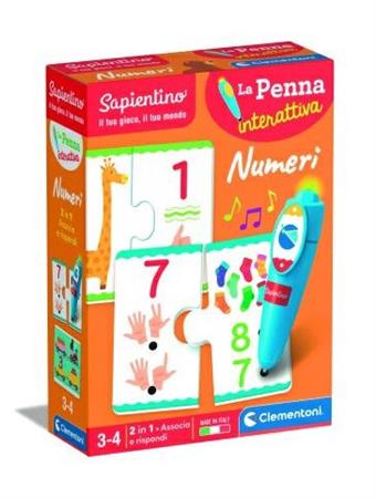 PRIMI PASSI 'PENNA INTERATTIVA' NUMERI    12 $    SAPIENTINO   SCATOLA-X