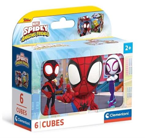PUZZLE CLEMENTONI 'SPIDEY & FRIENDS' 6 CUBI 6 $   ETA' 2+      SCATOLA-X