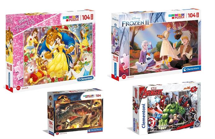 PUZZLE CLEMENTONI 'FEM. MAS.' 104 MAXI  12 E       8/ASS       SCATOLA-X