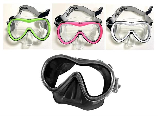 MASCHERA SUB 12+ SR. VE/TEMP BIVALVA 4/COL  12 E   CON FASCIA COLORATA