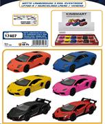 AUTO D-CAS 1/36 LAMBORGHINI MATTE ASS. R/CAR  12 $  -MIN 2     DISPLAY-M