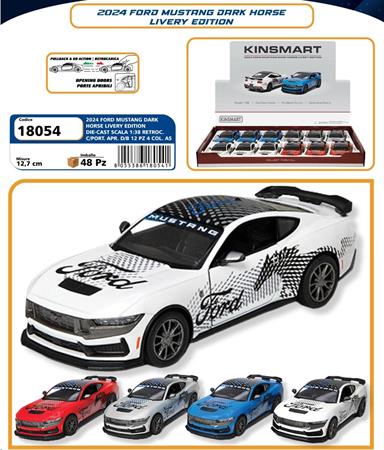 AUTO D-CAS 1/38 FORD MUSTANG LIVERY ED. R/CAR  12 $  -MIN 2    DISPLAY-M