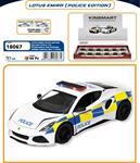 AUTO D-CAS 1/34 LOTUS EMIRA POLIZIA R/CAR  12 $  -MIN 2        DISPLAY-M