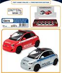 AUTO D-CAS 1/28 FIAT 500 E POLIZ/POMP R/CAR  12 $  -MIN 2      DISPLAY-M