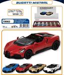 AUTO D-CAS 1/36 BUGATTI MISTRAL 4/ASS R/CAR 12 E   -MIN 2      DISPLAY-M
