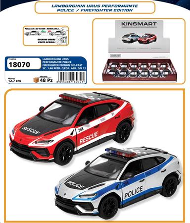 AUTO D-CAS 1/40 LAMBORGHINI URUS POL/POMP  12 $  -MIN 2        DISPLAY-M