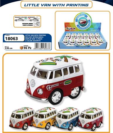 AUTO D-CAS LITTLE VAN C/PRINTING R/CAR  12 $   -MIN 2          DISPLAY-M