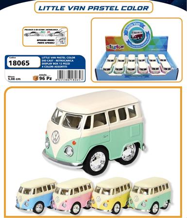 AUTO D-CAS LITTLE VAN COL. PASTELLO R/CAR   12 $  -MIN 2       DISPLAY-M