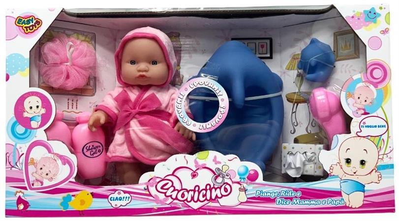 BAMBOLOTTO 'CUORICINO' C/VOCE E ACCESSORI 3/ASS   12 $         SCATOLA-F