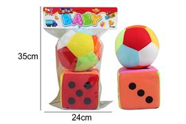 PALLINA + DADO SET PZ.2 'BABY' C/MUSICA  24 $
