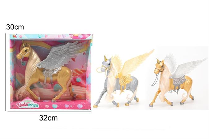 CAVALLO 'UNICORNO' CM. 32   COLORI ASSORTITI 12 $              SCATOLA-F