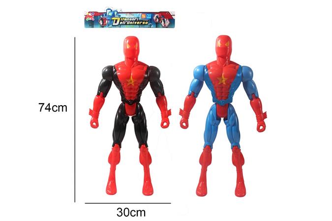 SUPEREROE CM. 74  LUCI/SUONI   2/ASS    12 $                     BUSTA-M
