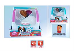 PELUCHE CAGNOLINO C/VOCE E TRASPORTINO 3/ASS 12 $              SCATOLA-F