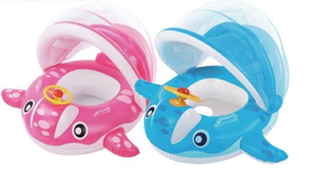 CANOTTINO AEREO C/VOLANTE CON PARASOLE   24 $    2/COLORI  16 BLU+8 ROSA