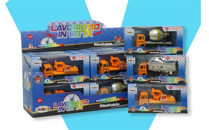 AUTOMEZZI D-CAS MEZZI DA LAVORO 3/ASSORTITI 12 $    DISPLAY    SCATOLA-M