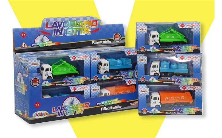 AUTOMEZZI D-CAS PULIZIA STRADALE 3/ASSORTITI 12 $   DISPLAY    SCATOLA-M