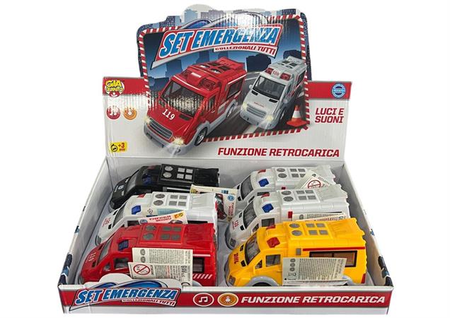 MEZZI 'EMERGENZA' LUCI/SUONI R/CARICA 4/ASS 6 $                DISPLAY-M