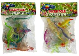 ANIMALI RETTILI TRASPARENTI PZ.7 IN BUSTA 12 $     2/ASS
