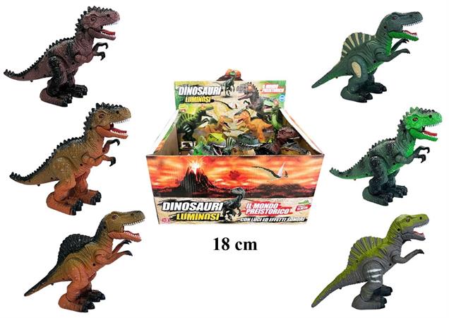 ANIMALI DINOSAURI CAMMINANTI LUCI/SUONI 6/ASS 6 E              DISPLAY-X