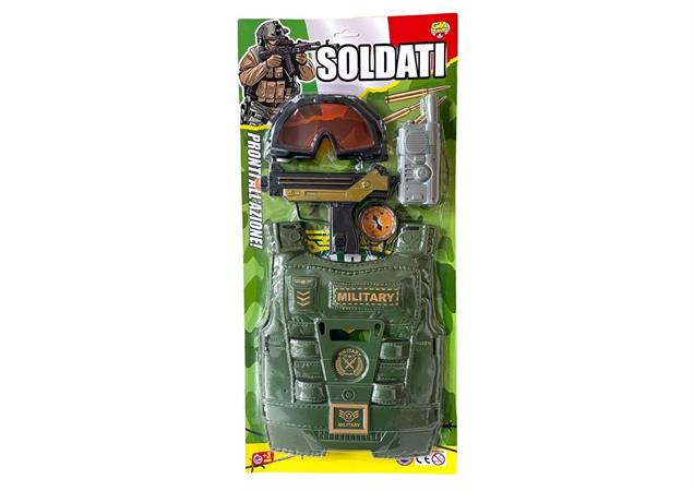 MITRA MILITARE C/GIUBBOTTO ANTISOMMOSSA E ACC 12 $             BLISTER-M