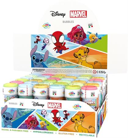BOLLE DI SAPONE  60/ML 'DISNEY/MARVEL'    216 $    -MIN 36    DISPLAY-X