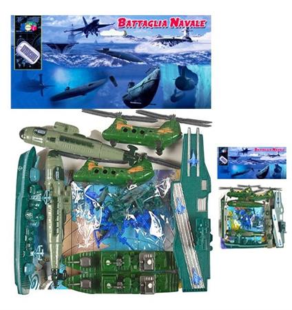 SOLDATINI 'BATTAGLIA NAVALE' C/8 MEZZI E MAPPA 48 E              BUSTA-M