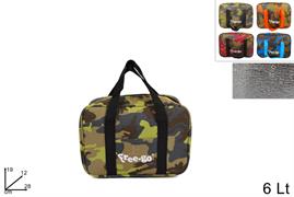 BORSA FRIGO LT. 6 'MIMETICO' CM.28x19     24 $  C/INT.ALLUM. 4/COL