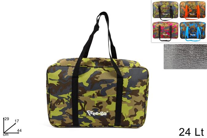 BORSA FRIGO LT.24 'MIMETICO' CM.44X29    24 E     INTERNO  ALLUM  4/COL