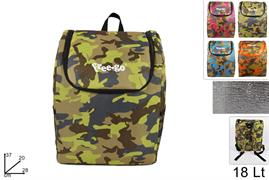 BORSA FRIGO LT.18 'MIMETICO ZAINO' CM.28X37  12 E  INTERNO  ALLUM  4/COL