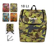 BORSA FRIGO LT.18 'MIMETICO ZAINO' CM.28X37  12 E  INTERNO  ALLUM  4/COL