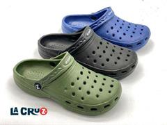 CIABATTE LCR UOMO SABOT 40/45 LACRUZ 3/COL   24 $  -MIN 24 VERD/NERO/BLU