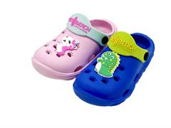 CIABATTE LCJ BIMBO/A SABOT 24/29   2/COL   24 E   -MIN 24  BLU/ROSA