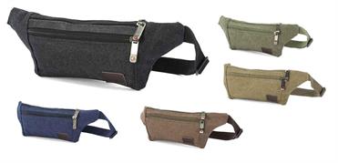 MARSUPIO NYLON CM. 32x10x04  5/COLORI   50 E