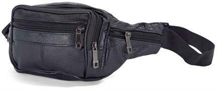 MARSUPIO PELLE CM. 33x11 NERO  50 $