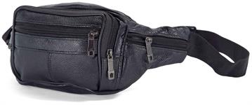 MARSUPIO PELLE CM. 33x11 NERO  50 $