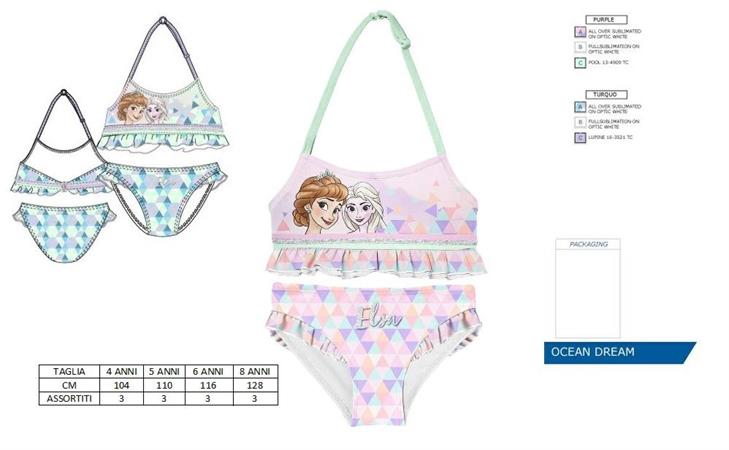 COSTUME F 2 PEZZI 'FROZEN' TG.6 ANNI ULTIMO PEZZO   24 @           R/ULT