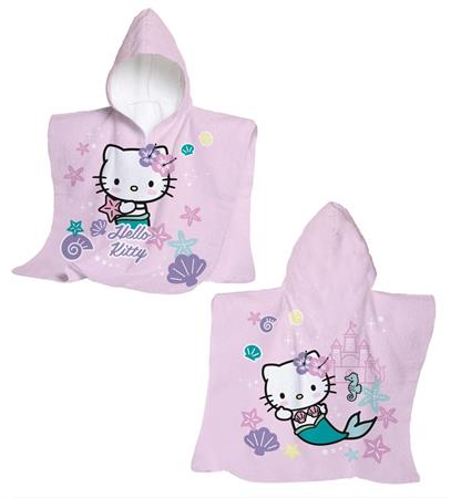 PONCHO MARE CM. 60x60 SPUGNA 'HEL/KITTY'  12 E     TAGLIA MAXI