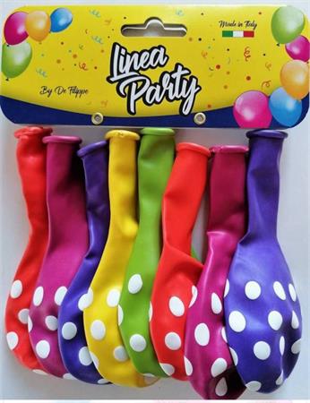 PALLONCINI COLOR MIS-110  POIS  PZ. 7    25 $   -MIN 4             BUSTA