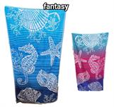 TELO MARE ENJOY CM. 90x165 SPUGNA 'FANTASY' 2/COL     24 $