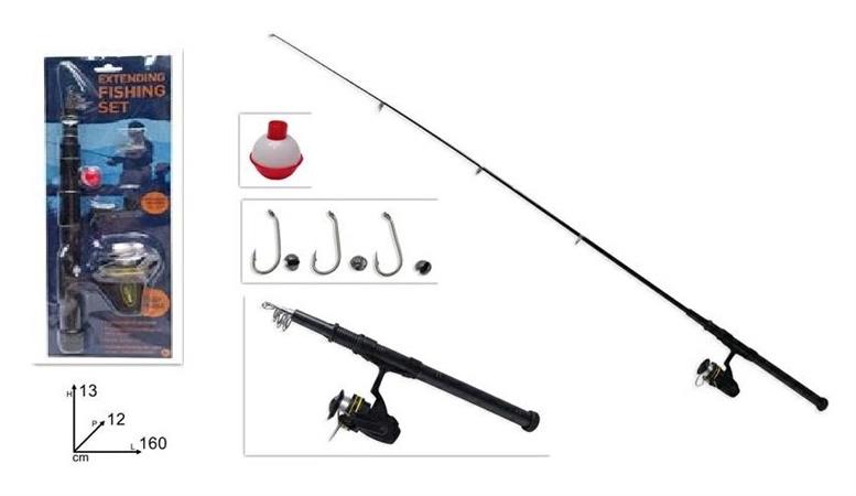 CANNA DA PESCA CM. 155 TELESCOPICA ALLUNGAB  12 £              BLISTER-X
