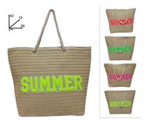 BORSA MARE CM.56x42 'SUMMER' PAGLIA INTREC. 12 £   -4/ASS