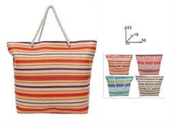 BORSA MARE CM.56x42 INTRECCIATA MULTIC. 12 £     4/COLORI