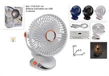 VENTILATORE AGGANCIABILE RICAR. 5 VELOC. 3/COL  12 £   C/LUCE    SCATOLA