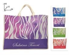 BORSA MARE CM.56x42 S-TENORI JUTA ONDULATA  24 £   4/COLORI