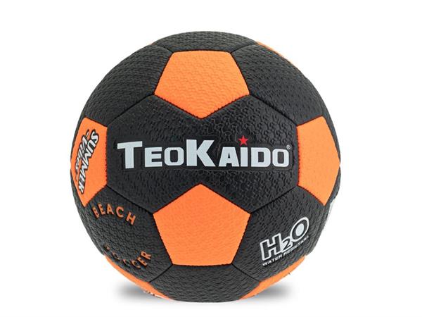 PALLONE BEACH/SOCCER CUOIO 'NERO-ARANCIO'  24 £